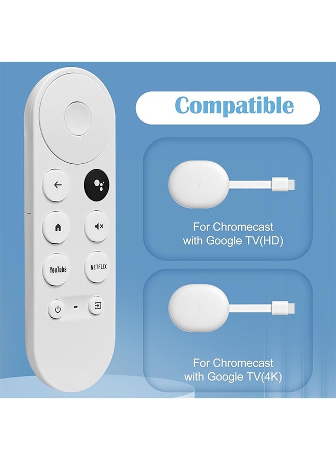 Replacement Voice Remote Control for Google Chromecast 4k Snow Streaming Media Player,Remote for Chromecast with Google TV HD/4K,Voice Remote Controls Replacement(Remote Control Only)  - Image 2