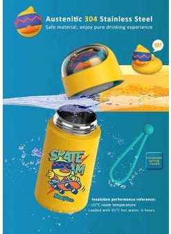 StarAndDaisy StarAndDaisy Smart Kids School Water Bottle SUS Insulated Thermos (Starface-6 Yellow)  - Image 3