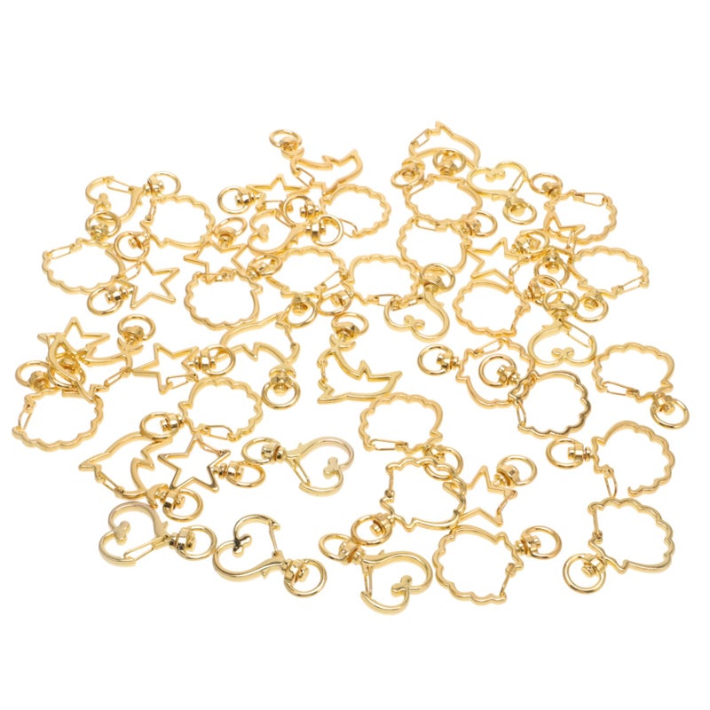 Metal Keychain Craft Set With Lobster Clasp For DIY Necklace Making - Image 2