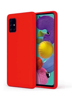 Eonaks Samsung Galaxy A71 Case Camera Protected Silicone Rubber Back Cover 
