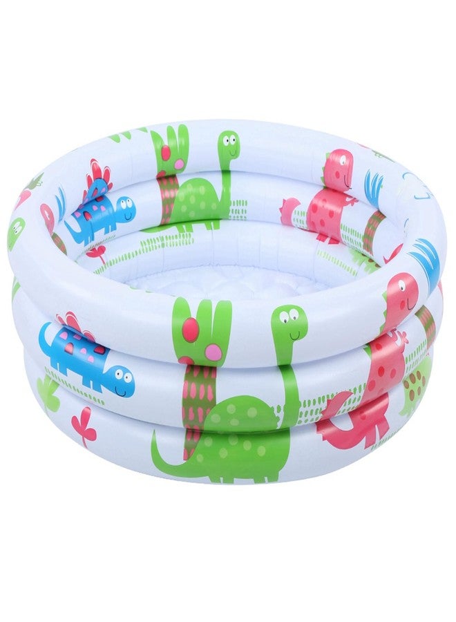 Honio Little Pump Pool, Summer WearResistant Children Dinosaur Mini Pool, Inflatable for Baby Kids Training Home, Balcony, Beach, Lakeside Dog, Cat Pet House - Image 1