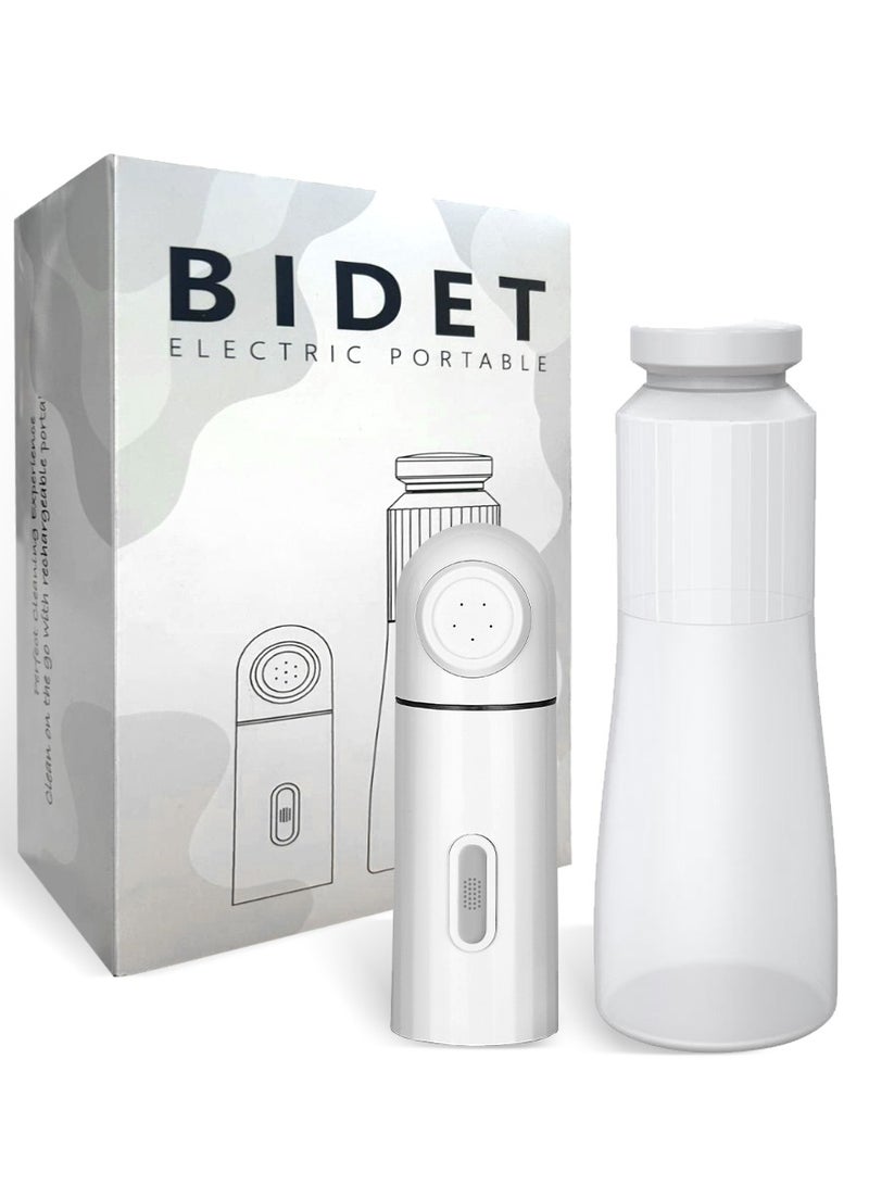 Baeskii Portable Travel Bidet With 350ml Water Bottle, High Pressure USB-Type C Mini Electric Rechargeable Handheld Travel Bidet, Water Sprayer for Women and Men, Personal Hygiene Cleaning, Postpartum Care - Image 1
