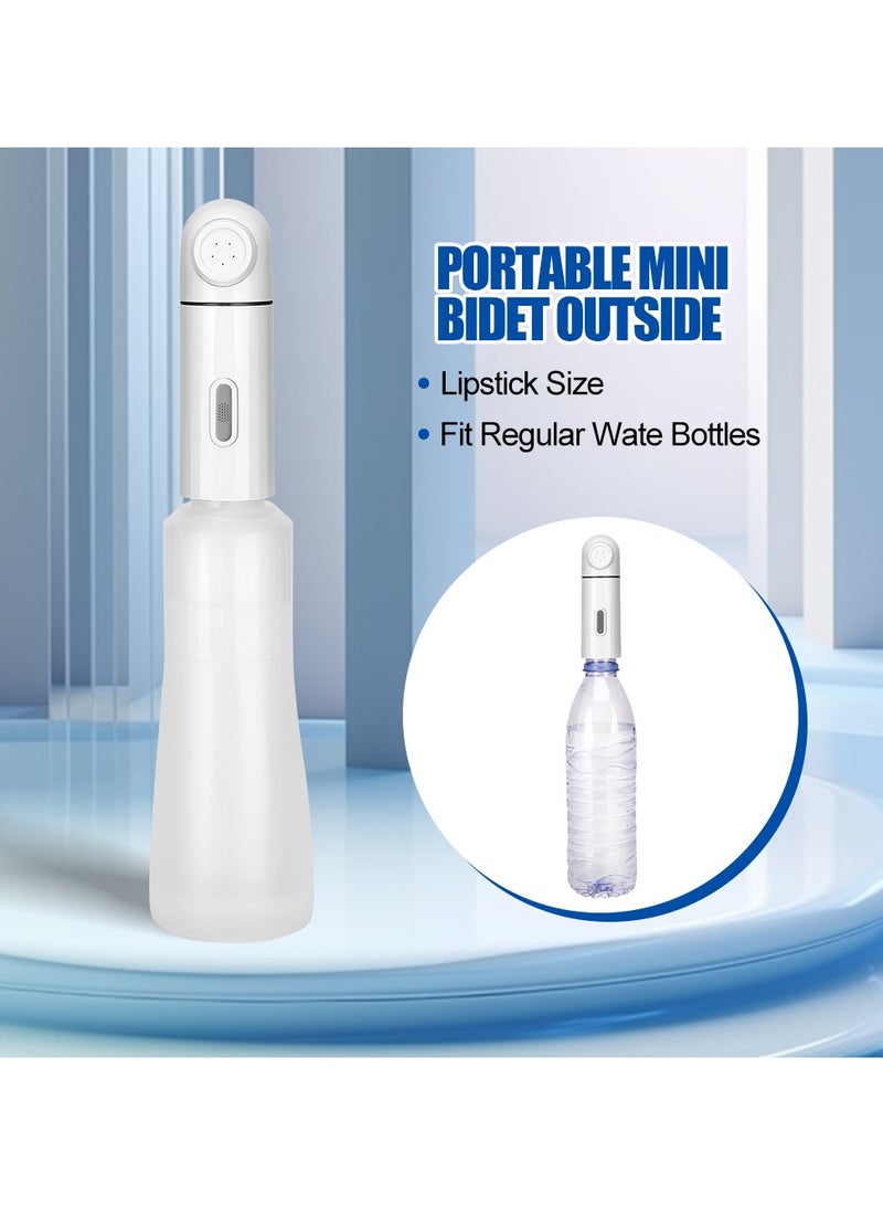 Baeskii Portable Travel Bidet With 350ml Water Bottle, High Pressure USB-Type C Mini Electric Rechargeable Handheld Travel Bidet, Water Sprayer for Women and Men, Personal Hygiene Cleaning, Postpartum Care - Image 2
