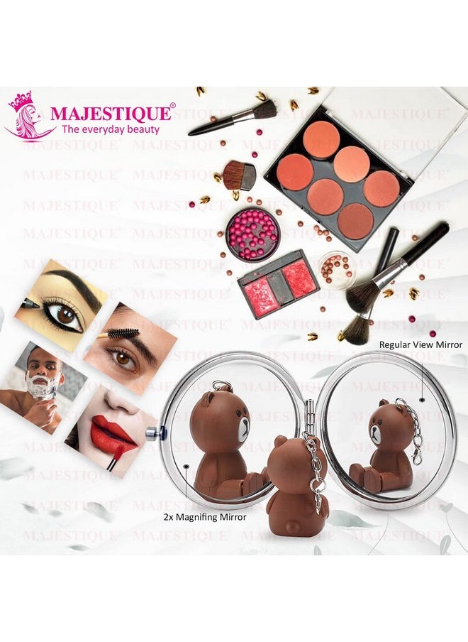 MAJESTIQUE Magnifying Compact Mirror Curved (Color May Vary)  - Image 3