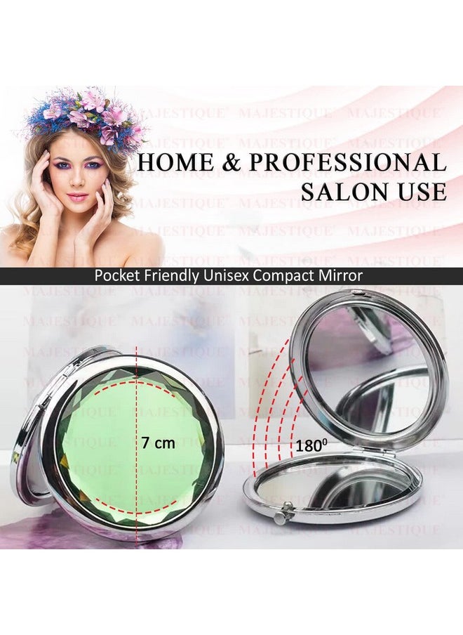 MAJESTIQUE Magnifying Compact Mirror Curved (Color May Vary)  - Image 2