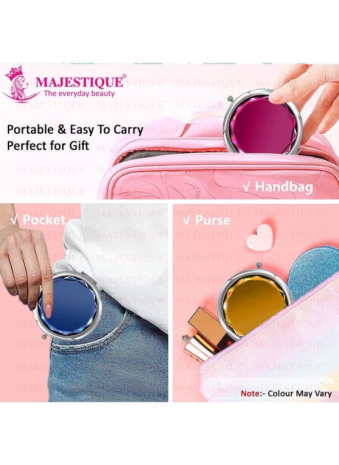 MAJESTIQUE Magnifying Compact Mirror Curved (Color May Vary)  - Image 5