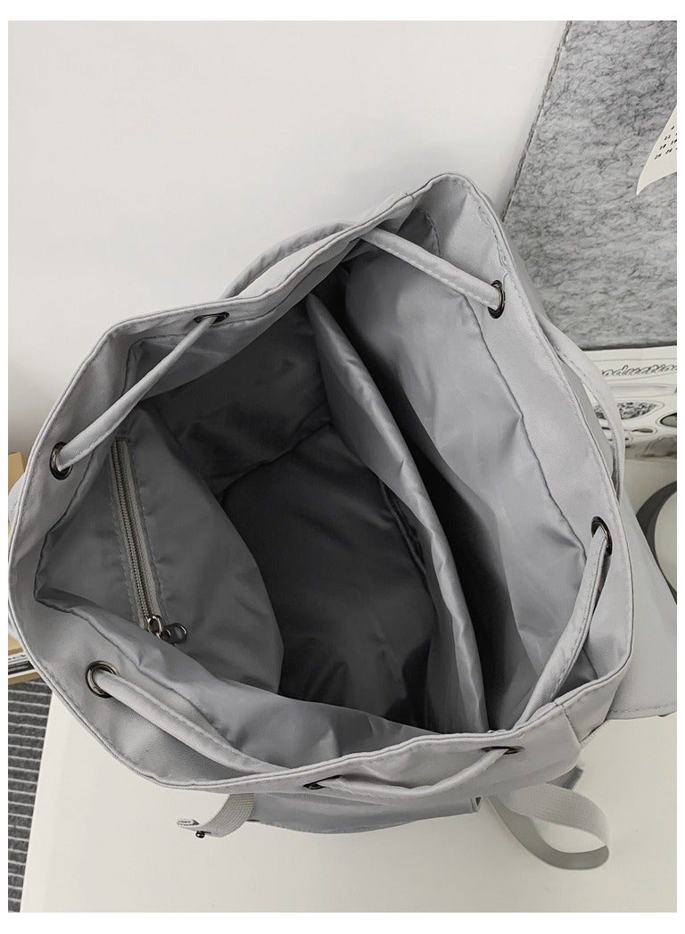 SKT Shiketro Simple Large Capacity Backpack In Black  - Image 2