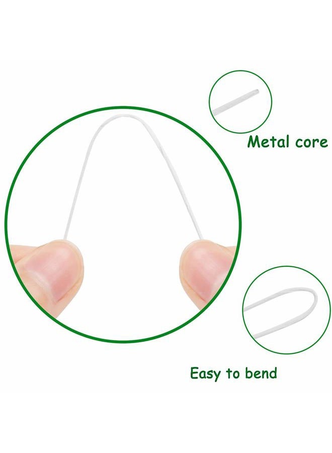 CCINEE 24 Gauge White Floral Wire Stem for Flower Arrangement Craft Supply,16 Inch,200PCS - Image 3