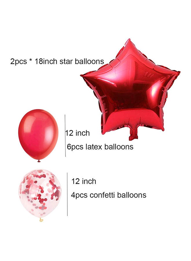 25-Piece Happy Birthday Party Balloon Set 9x7.17x0.87inch - Image 3
