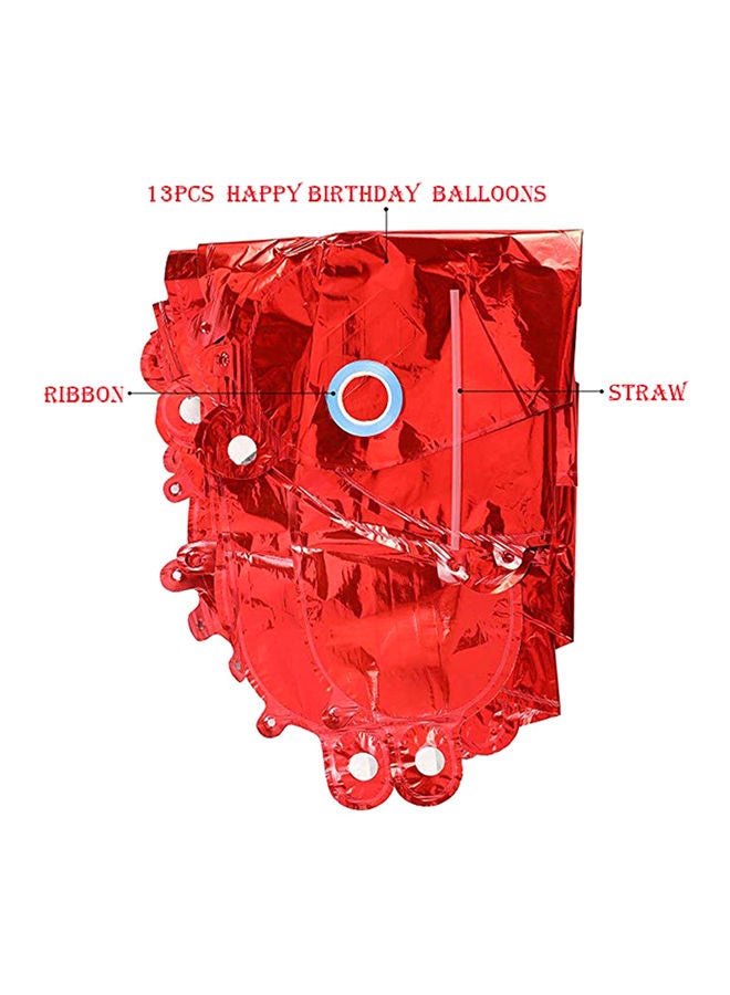 25-Piece Happy Birthday Party Balloon Set 9x7.17x0.87inch - Image 4