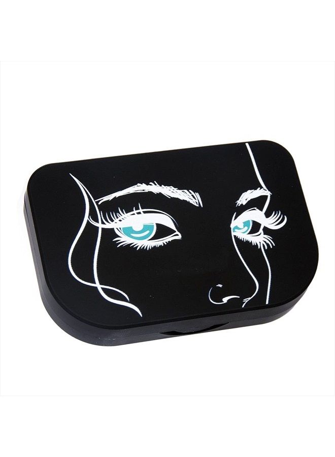 JYHi False Eyelash Storage Case with Mirror Lash Organizer Holder Box Empty Makeup Cosmetic Travel Case and Eyelash Tweezers 3 Pari Strip Lash Container (Black) - Image 5