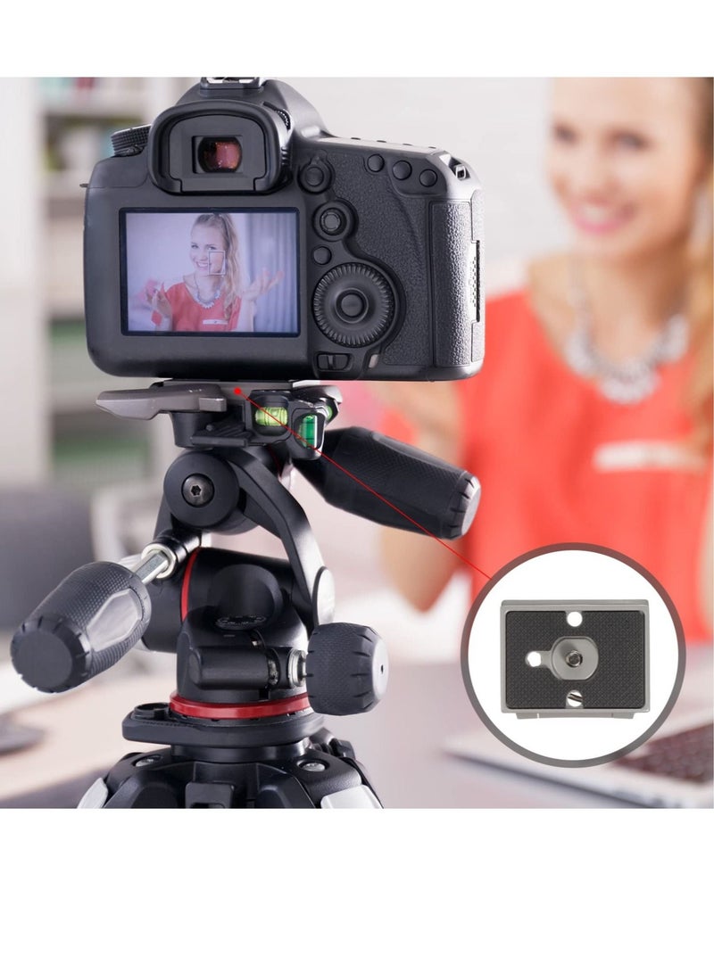 Captaintech 200PL-14 Quick Release Plate, 2 Pieces Universal Tripod Plate, RC2 Quick Release Plate, with 1/4 Inch Screw for Camera Tripod Ball Head - Image 2