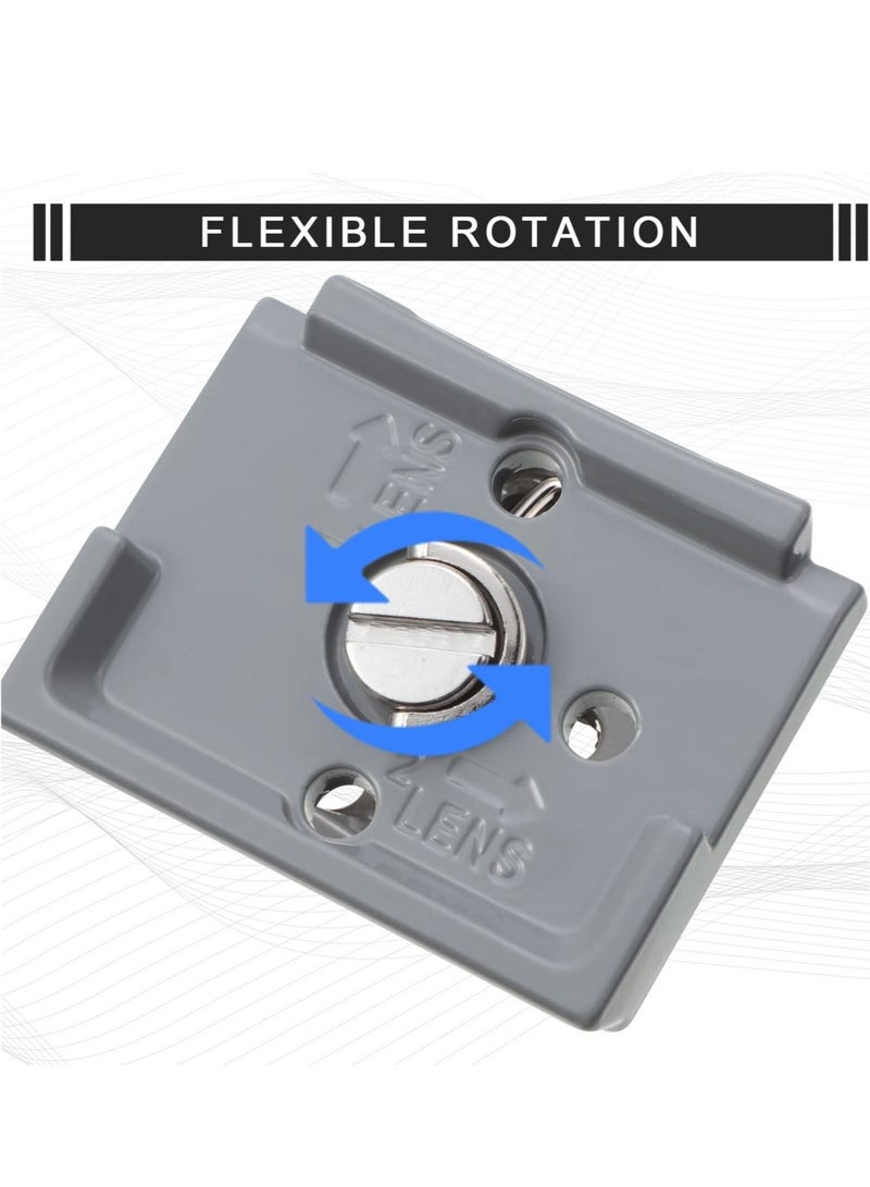 Captaintech 200PL-14 Quick Release Plate, 2 Pieces Universal Tripod Plate, RC2 Quick Release Plate, with 1/4 Inch Screw for Camera Tripod Ball Head - Image 5