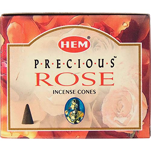 HEM Precious Rose Incense Cones  Pack of 12