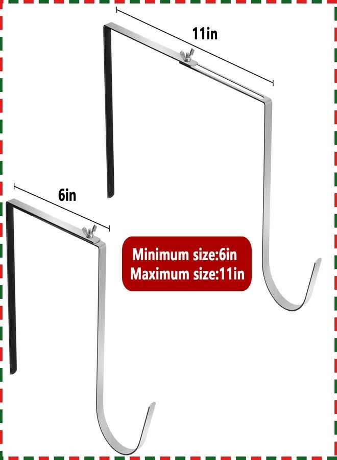 Watayo Christmas Headstone Wreath Hanger- Fit 6"-11" Adjustable Cemetery Tombstone Wreath Holder- Stainless Steel Cemetery Gravestone Wreath Stand for Christmas Easter Memorial Day Gravestone Decoration - Image 4