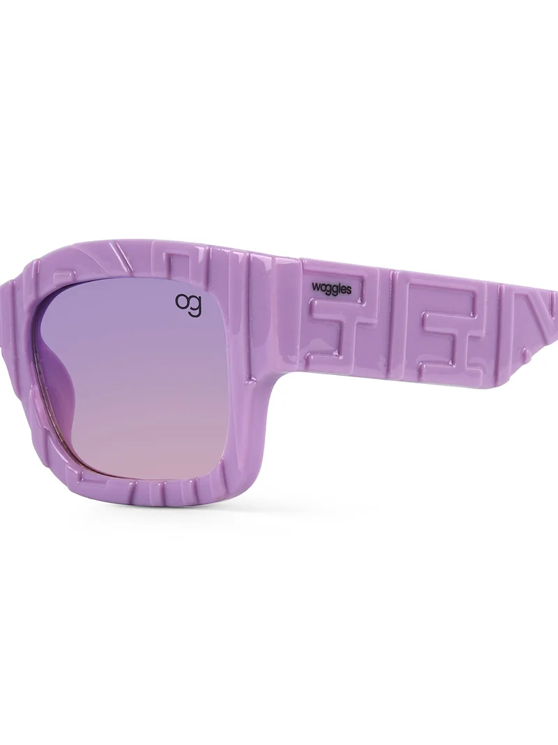 ووجلز نظارات شمسية أنيقة للأطفال مستطيلة بنفسجية