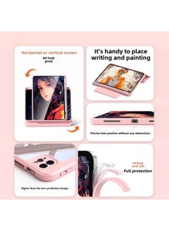 Generic Suitable For Ipadair6 Protective Case With Pen Slot Magnetic Split Protective Case Apple Flat Light Anti-bending Drop All-inclusive-Color:Sea Blue-Applicable Models:Ipad Pro 2021 Version Full Screen  - Image 4