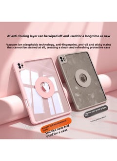 Generic Suitable For Ipadair6 Protective Case With Pen Slot Magnetic Split Protective Case Apple Flat Light Anti-bending Drop All-inclusive-Color:Sea Blue-Applicable Models:Ipad Pro 2021 Version Full Screen  - Image 1
