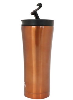 Any Morning Travel Coffee Mug 450/500ml, Stainless Steel Coffee Tumbler, Leakproof Travel Coffee Cup, Spillproof Travel Mugs for Hot and Cold Beverage, 15 oz, Copper Color - SI231905  - Image 2