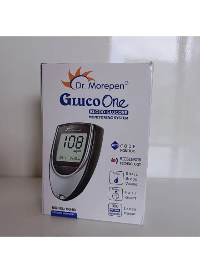 دكتور.موربين دكتور موريبن BG-03 جلوكو وان جهاز قياس السكر مع 25 شريط اختبار مجاني داخل الصندوق - Image 4