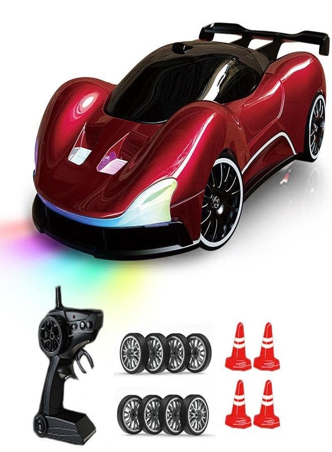 Samtop Remote Controlled Car Drift, 1:20 15 km/h RC Drift Car, 4WD RC Car with LED Lights, Two Batteries, for Children and Adults from 4, 5, 6, 7, 8 + Years - Image 1