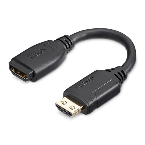 StarTech كابل موفر منفذ HDMI عالي السرعة بطول 6 إنش من StarTech.com مع 4K 60Hz - كابل محول HDMI 2.0 ذكر إلى أنثى - موسع منفذ (HD2MF6INL) - Image 2
