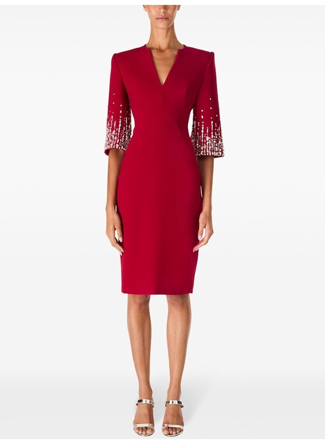Madam Uniq Embellished Sleeve Dress - Image 1