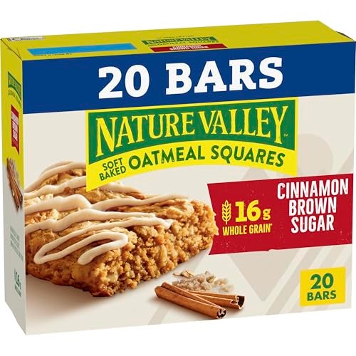 Nature Valley Soft Baked Oatmeal Squares, Cinnamon Brown Sugar, 20 Bars, 24.8 oz - Image 5
