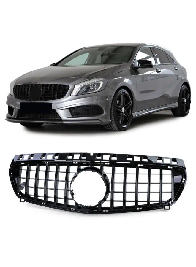 Car front grille compatible with Mercedes A Class W176 Model 2013-2015 GT - Image 1