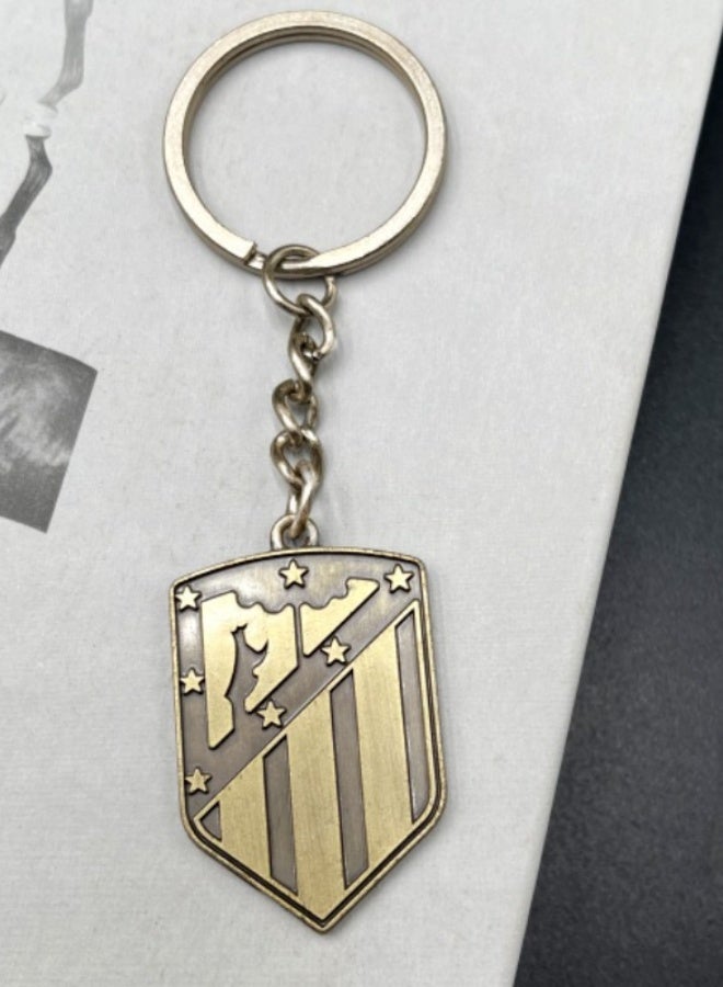 قطعة واحدة من سلسلة مفاتيح قلادة من سبائك الزنك لنادي كرة القدم