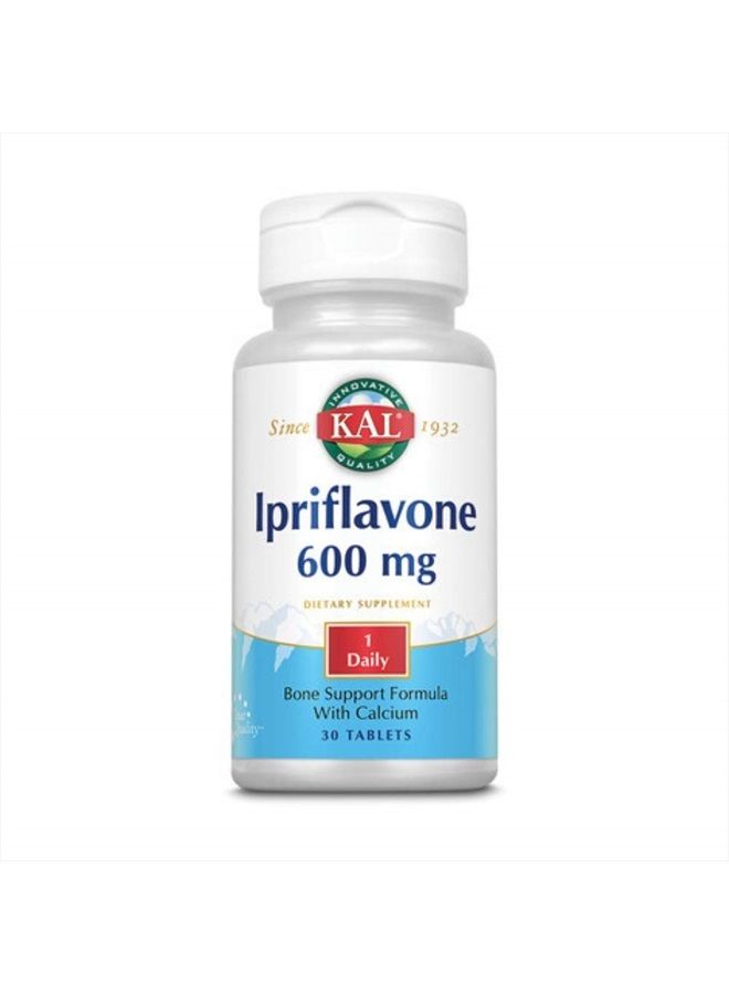 Kal 600 Mg Ipriflavone Tablets, 30 Count