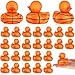 Deekin Rubber Ducks 2 Inch Bulk Sport Party Favors for Team Events Decorations Birthday Party Supplies Club Player Gift24 PcsBasketball Texture - Image 2
