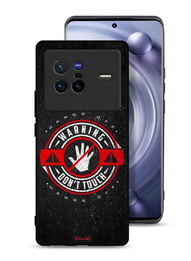 Tolwak Vivo X80 Protective Case Cover Warning Do Not Touch - Image 1