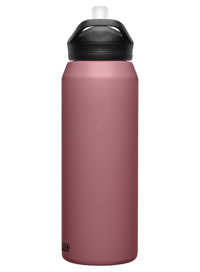 كاميلباك زجاجة ماء CamelBak Eddy+ بسعة 32 أونصة، معزولة من الستانلس ستيل، مع شفاط، خالية من BPA وقابلة لإعادة الاستخدام – أسود - Image 3