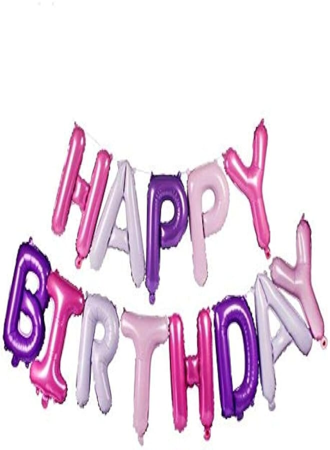 5 Colors HAPPY BIRTHDAY Letter Foil Balloons for Birthday Party Decoration 16 inch