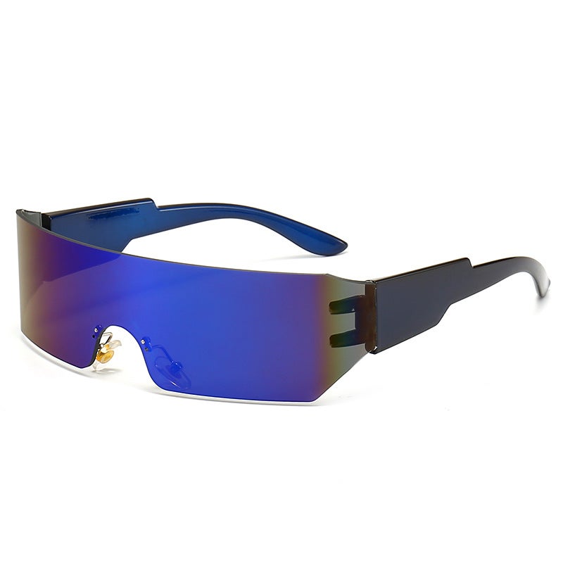 Generic UV400 Sport Sunglasses Unisex Blue Frame blue film