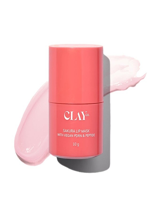 ClayCo Sakura Lip Mask with PDRN & Peptide | Deep Hydration & Lip Barrier Repair | Plumping, Line-Smoothing | With Ceramide & Hyaluronic Acid | 10g - Image 1