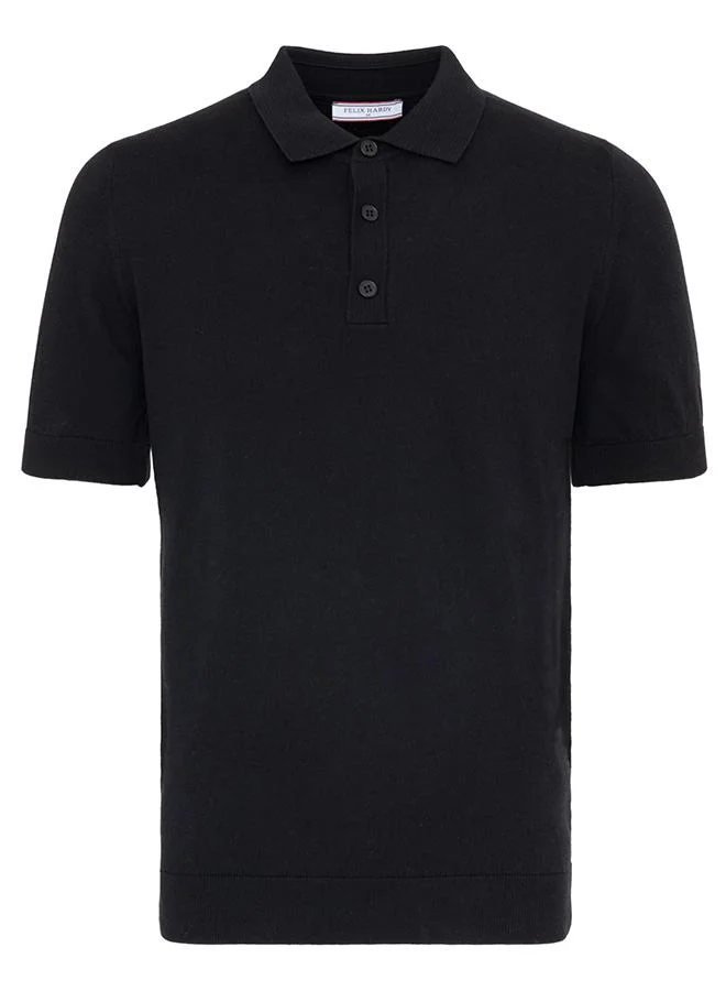 FELIX HARDY Men's 100% Cotton Polo Shirt Short Sleeve Pack of 2
