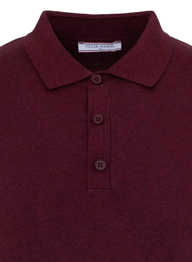 FELIX HARDY Black-Bordeaux Men's 100% Cotton Polo Shirt Short Sleeve Pack of 2 for Men | Best Price UAE