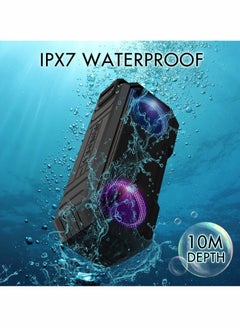 Y&D Portable Bluetooth Speaker,IPX7 Waterproof Wireless Speaker with 16W Loud Stereo Sound, Outdoor Speakers 5.0, 12H Playtime  - Image 5