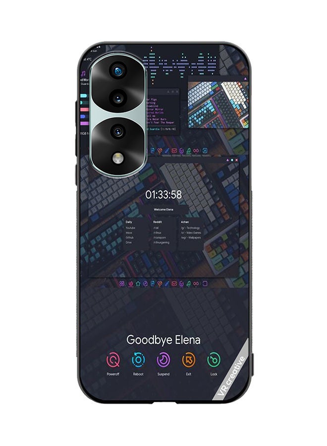 VR CREATIVE Protective Case Cover For Honor 70 Pro Goodbye Elena Design Multicolour - Image 1