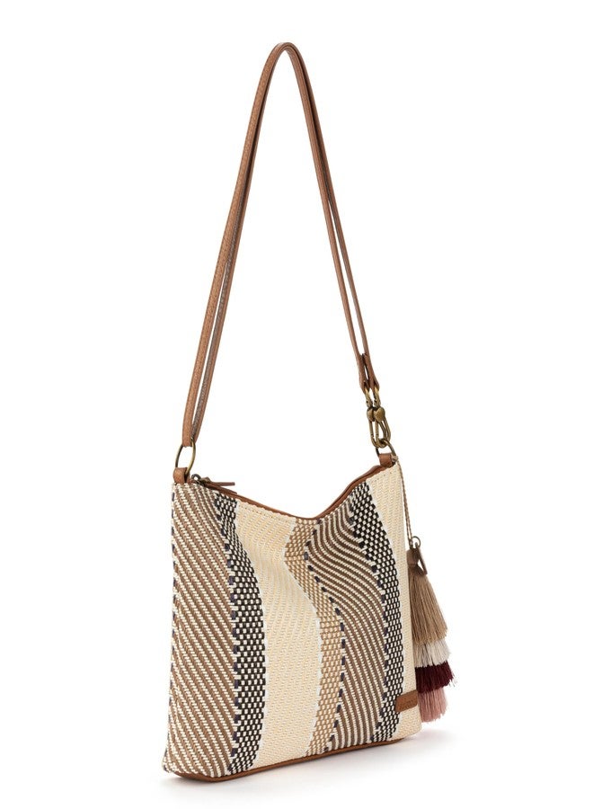Sakroots Lumi Convertible Crossbody Purse - Women's 3-in-1 Handbag for Everyday & Travel -Small Clutch Bag With Zipper - Tobacco Batik Woven - Image 3