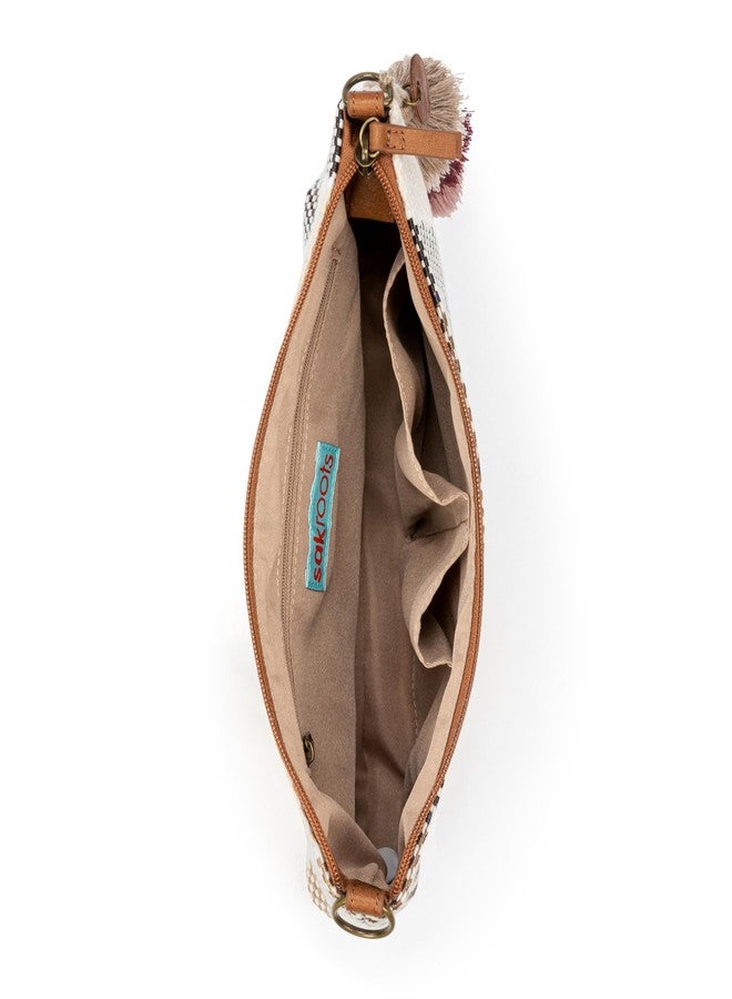 Sakroots Lumi Convertible Crossbody Purse - Women's 3-in-1 Handbag for Everyday & Travel -Small Clutch Bag With Zipper - Tobacco Batik Woven - Image 4