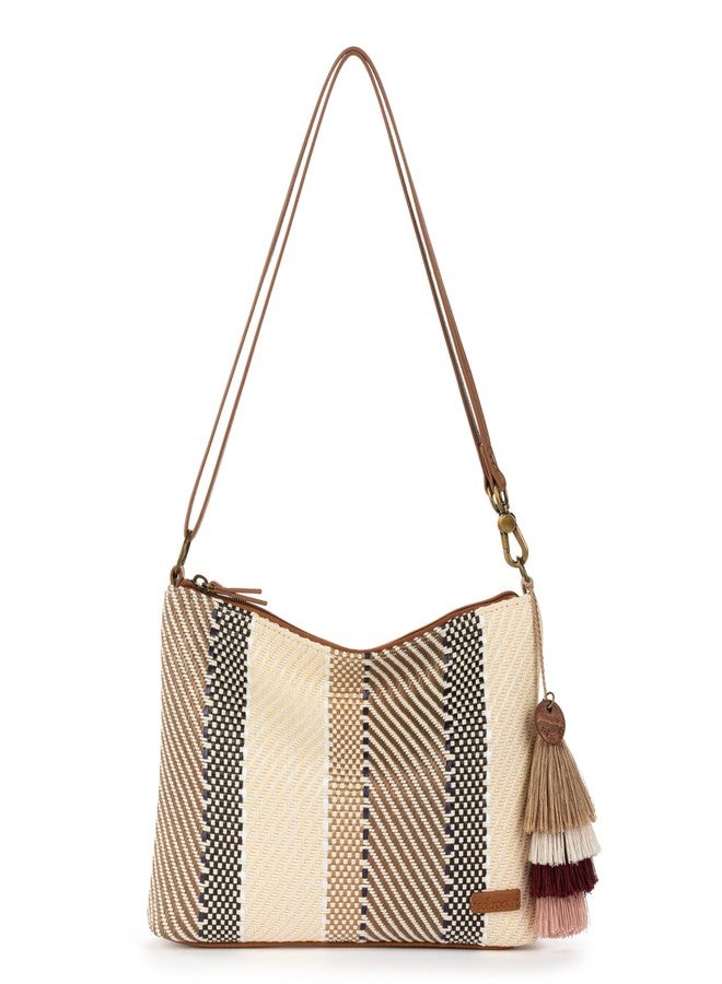Sakroots Lumi Convertible Crossbody Purse - Women's 3-in-1 Handbag for Everyday & Travel -Small Clutch Bag With Zipper - Tobacco Batik Woven - Image 1