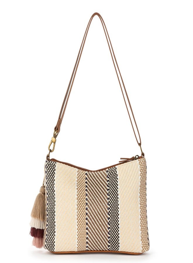 Sakroots Lumi Convertible Crossbody Purse - Women's 3-in-1 Handbag for Everyday & Travel -Small Clutch Bag With Zipper - Tobacco Batik Woven - Image 5