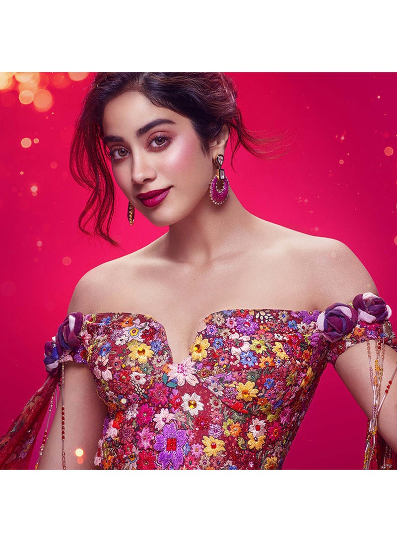 Nykaa Brown Matte Luxe Lipstick Red Kale Smoothie For Velvel Matte Finishhigh - Image 2