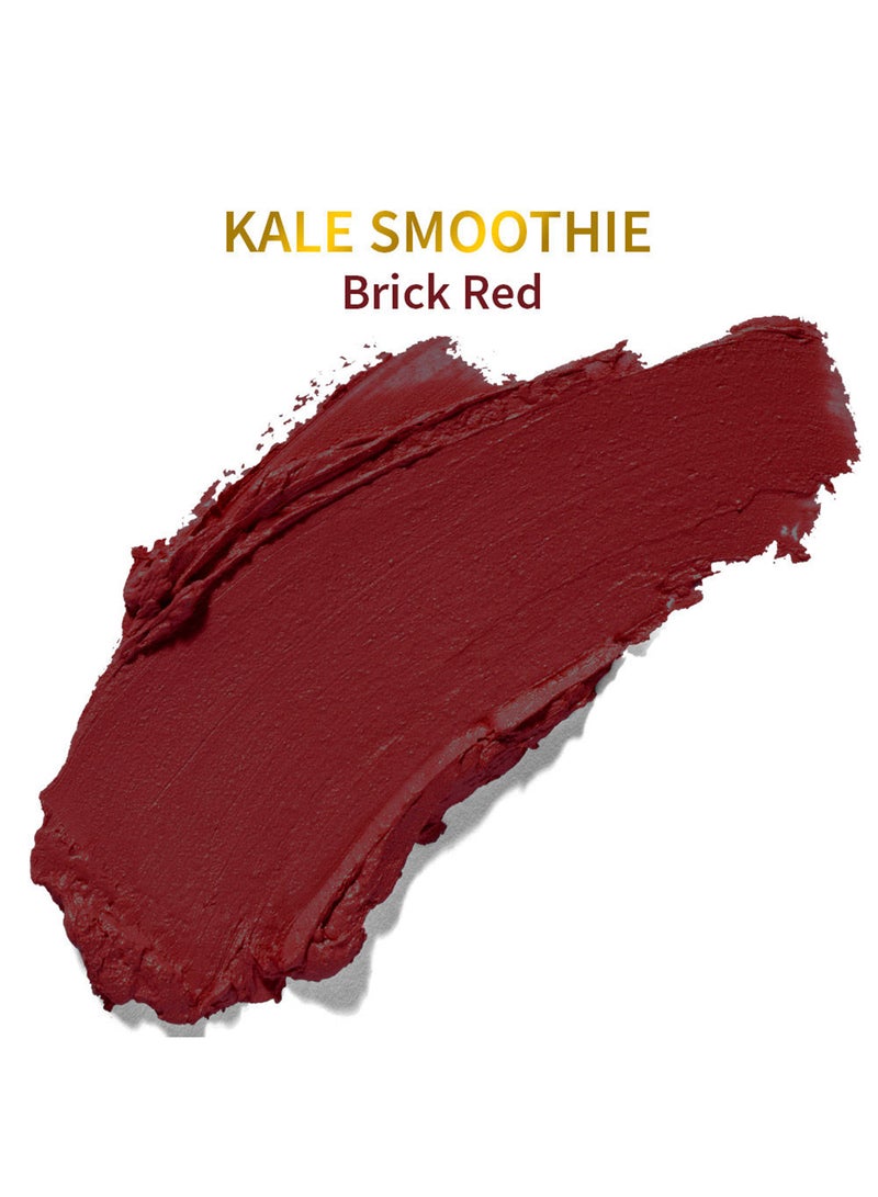 Nykaa Brown Matte Luxe Lipstick Red Kale Smoothie For Velvel Matte Finishhigh - Image 4