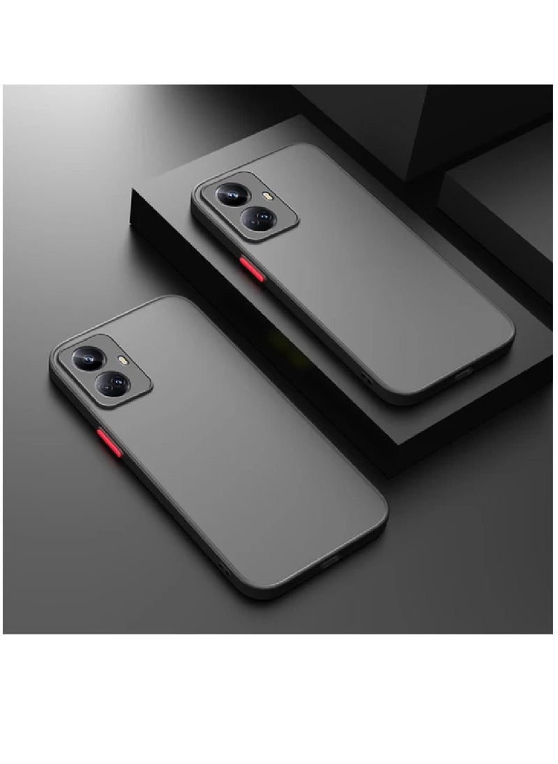 ZOOMEE - Protective Shockproof Matte Anti-Scratch Slim Back Case Cover For Realme 10 Pro+ Black - Image 1