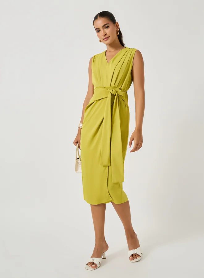 Take Two Sleeveless Midi Dress