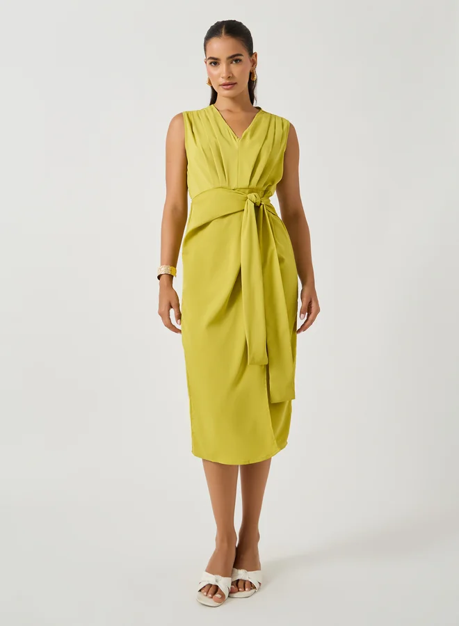 Take Two Sleeveless Midi Dress